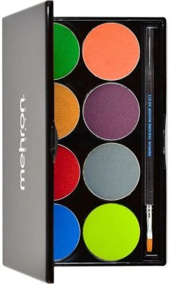 MEHRON MAKEUP Paradise Makeup AQ [Tropical] | FACE PAINT PALETTE