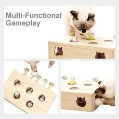 MEWOOFUN Whac-A-Mole | CAT TOY -Restyle Sales Shop mewoofun wooden whac a mole cat toy 5 03306a33 0237 473c a07d e57c149c2765 700x700