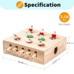 MEWOOFUN Whac-A-Mole | CAT TOY -Restyle Sales Shop mewoofun wooden whac a mole cat toy 9 b4808b9d 7397 4bf4 906a 86fc1ed0a633 700x700