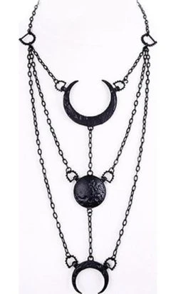 RESTYLE Moon Phases [Black] | NECKLACE -Restyle Sales Shop moon phases black necklace 1 1 ec240a4b f0bc 4a22 ad40 e3acb0903144 700x700