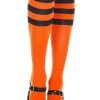 MUSIC LEGS Triple Stripe [Orange/Black] | KNEE HIGH SOCKS
