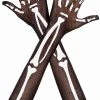 MUSIC LEGS Skeleton Fishnet [Black/White] | OVER THE ELBOW GLOVES^