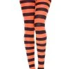 MUSIC LEGS Wide Striped [Black/Orange] | TIGHTS