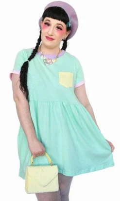MY VIOLET Cadoodle [Mint] | T-SHIRT DRESS