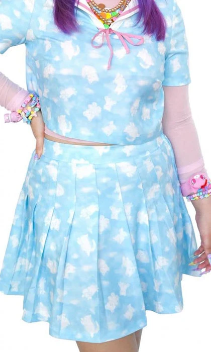 MY VIOLET Cloudy Day | PLEATED SKIRT` 4 MY VIOLET Cloudy Day | PLEATED SKIRT` - Image 2