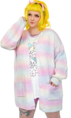 MY VIOLET Pastel Prism | LONG CARDIGAN
