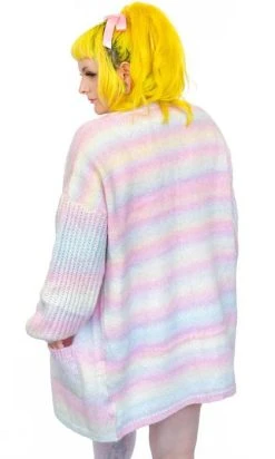 MY VIOLET Pastel Prism | LONG CARDIGAN -Restyle Sales Shop my violet pastel prism long cardigan 2 acaee1ff 3860 4c02 a0ad fce258243eec 700x700