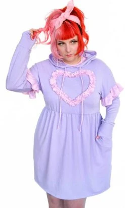 MY VIOLET Sweetheart | HOODIE DRESS*