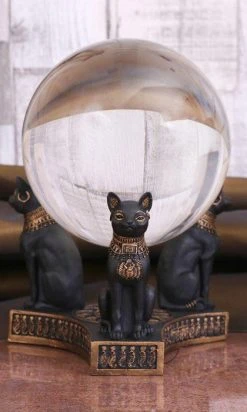 NEMESIS NOW Bastet's Honour | CRYSTAL BALL HOLDER*