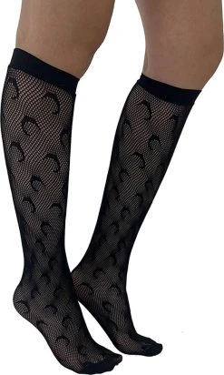 PAMELA MANN Crescent Moon | NET KNEE SOCKS