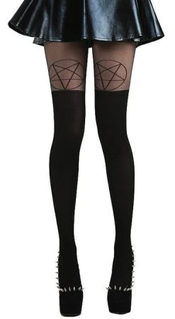 PAMELA MANN Pentagram Over The Knee [Black] | TIGHTS