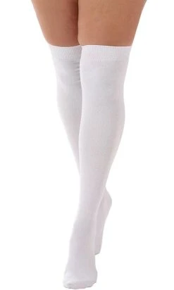 PAMELA MANN White | OVERKNEE SOCKS