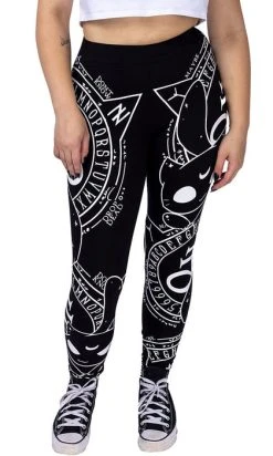POIZEN INDUSTRIES Cat Craft [Black/White] | LEGGINGS