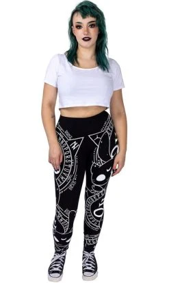 POIZEN INDUSTRIES Cat Craft [Black/White] | LEGGINGS -Restyle Sales Shop poizen industries cat craft black white leggings 4 2990aa71 c898 4c5e 9e68 428ca576b075 700x700