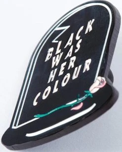 PUNKY PINS Black Was Her Colour Epitaph | ENAMEL PIN -Restyle Sales Shop punky pins black was her colour epitaph enamel pin 3 af2a0c16 b3e5 4f9e 9f77 2cd070b73aca 700x700