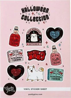 PUNKY PINS Halloween | A5 VINYL STICKER SHEET