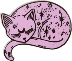 PUNKY PINS Mystical Cat [Pink] | ENAMEL PIN [LIMITED EDITION]