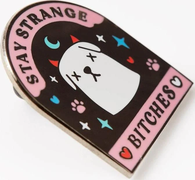 PUNKY PINS Stay Strange Bitches | ENAMEL PIN 4 PUNKY PINS Stay Strange Bitches | ENAMEL PIN - Image 2