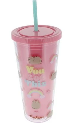 Pusheen Self Care Club Beaker & Straw | TUMBLER -Restyle Sales Shop pusheen self care club beaker straw 3 a55f07eb c452 4542 a33a cf57c01bc49d 700x700
