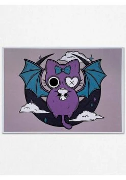PVMPKIN ART Bat Kitty | ART PRINT -Restyle Sales Shop pvmpkin art bat kitty art print 1 f45399ce da8d 4f16 9a24 e2e02cacbd14 700x700
