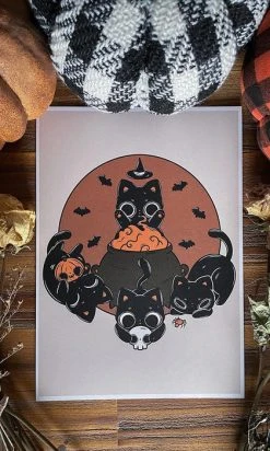 PVMPKIN ART Cat Coven | PRINT