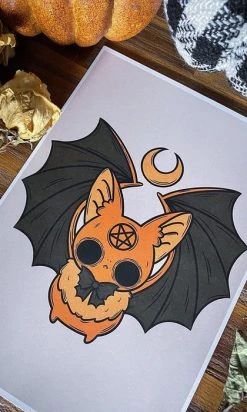 PVMPKIN ART Pumpkin Bat | PRINT -Restyle Sales Shop pvmpkin art pumpkin bat print 2 d6f73ee7 3b12 4305 94a7 4674f44f6b7d 700x700