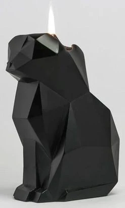 PYROPET Kisa [Black] | CANDLE -Restyle Sales Shop pyropet kisa black candle 02 700x700