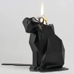 PYROPET Kisa [Black] | CANDLE -Restyle Sales Shop pyropet kisa black candle 03 700x700