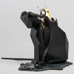 PYROPET Kisa [Black] | CANDLE -Restyle Sales Shop pyropet kisa black candle 04 700x700