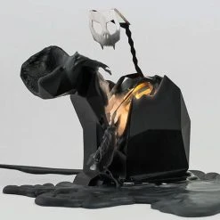 PYROPET Kisa [Black] | CANDLE -Restyle Sales Shop pyropet kisa black candle 05 700x700