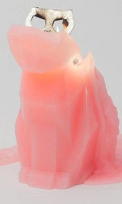 PYROPET Kisa [Pink] | CANDLE -Restyle Sales Shop pyropet kisa pink candle 4 700x700