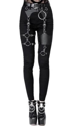 RESTYLE Black Gothic Harness | JEANS