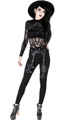 RESTYLE Black Gothic Harness | JEANS -Restyle Sales Shop restyle black gothic harness jeans 3 b17ab5cc a8cc 4939 b94d 8a5bf05a5136 700x700