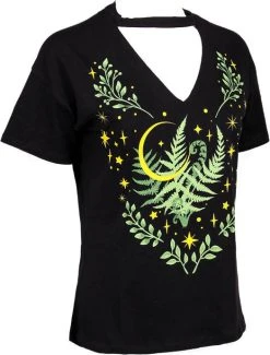 RESTYLE Herbal Fern Leaf | CHOKER T-SHIRT -Restyle Sales Shop restyle herbal fern leaf choker t shirt 2 325f3b5f dd43 433c 96a2 d4d53b420403 700x700