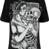 RESTYLE Kiss Of Death | OVERSIZED T-SHIRT -Restyle Sales Shop restyle kiss of death oversized t shirt 1 700x700