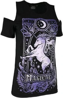 RESTYLE Magical Unicorn [Purple] | COLD SHOULDER T-SHIRT -Restyle Sales Shop restyle magical unicorn purple cold shoulder t shirt 3 cf08621f d2a3 4c37 8a19 99574ad4051c 700x700