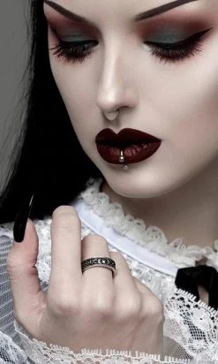 ROGUE AND WOLF Moon Child [Blackened Steel] | RING -Restyle Sales Shop rogue and wolf moon child blackened steel ring 3 d3d45f27 810b 479a ba34 38c9e1ca70eb 700x700