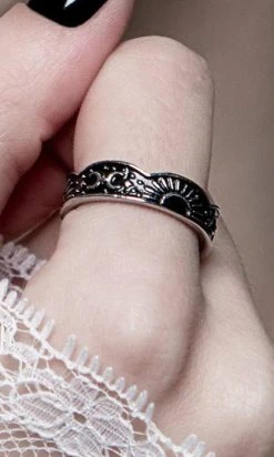 ROGUE AND WOLF Moonrise [Blackened Steel] | RING