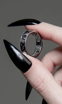 ROGUE AND WOLF Sun And Moon [Blackened Steel] | RING -Restyle Sales Shop rogue and wolf sun and moon blackened steel ring 4 9f437267 69ad 4877 95a9 6d1230e0125b 700x700