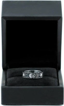 ROGUE AND WOLF Sun And Moon [Blackened Steel] | RING -Restyle Sales Shop rogue and wolf sun and moon blackened steel ring 6 8a86da28 2322 410f 897a 3ee42b59d3ae 700x700