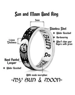 ROGUE AND WOLF Sun And Moon [Blackened Steel] | RING -Restyle Sales Shop rogue and wolf sun and moon blackened steel ring 8 fcca242b caad 4d7a 9372 f2e672006c5e 700x700