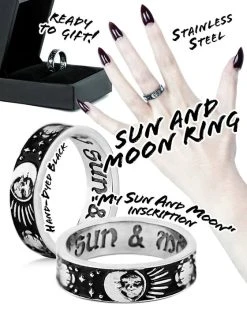 ROGUE AND WOLF Sun And Moon [Blackened Steel] | RING -Restyle Sales Shop rogue and wolf sun and moon blackened steel ring 9 c63d8880 e439 4334 9737 8794a6186605 700x700