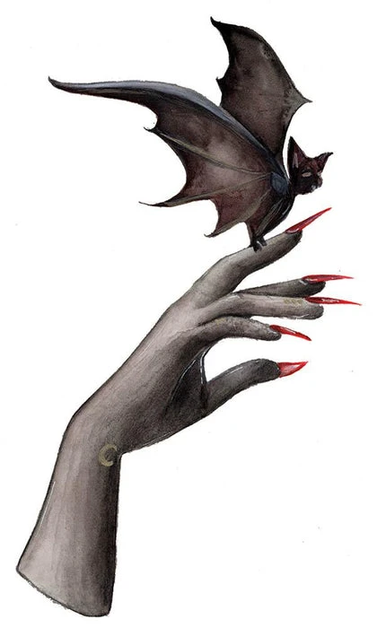 SELIN ALA ART Bat On Hand | ART PRINT 4 SELIN ALA ART Bat On Hand | ART PRINT - Image 2