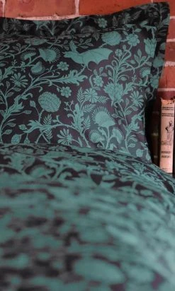 SIN IN LINEN Absinthe Bats | KING DUVET COVER