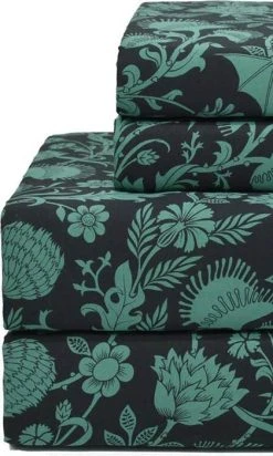 SIN IN LINEN Absinthe Bats | QUEEN SHEET SET