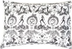 SIN IN LINEN Fetish Al Fresco Toile | KING SHEET SET -Restyle Sales Shop sin in linen fetish al fresco toile 4 700x700