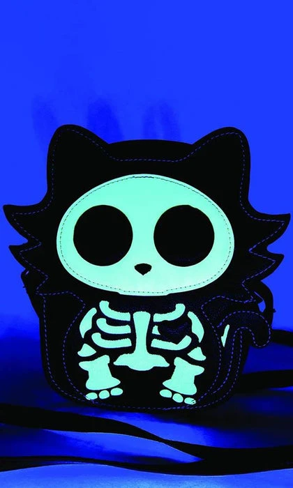 SLEEPYVILLE CRITTERS Glow In The Dark Sugar Skull Cat | CROSSBODY BAG 3 SLEEPYVILLE CRITTERS Glow In The Dark Sugar Skull Cat | CROSSBODY BAG
