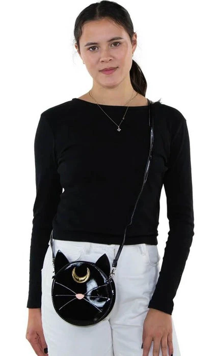 SLEEPYVILLE CRITTERS Mystical Black Cat Face | HANDBAG 5 SLEEPYVILLE CRITTERS Mystical Black Cat Face | HANDBAG - Image 3