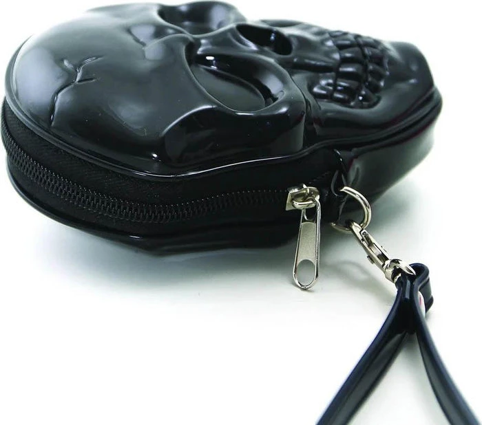 SLEEPYVILLE CRITTERS Smiling Skull Zippered | WRISTLET PURSE 6 SLEEPYVILLE CRITTERS Smiling Skull Zippered | WRISTLET PURSE - Image 4