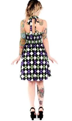 SOURPUSS Bat Argyle Peekaboo | HALTER DRESS* -Restyle Sales Shop sourpuss bat argyle peekaboo halter dress 4 fafe2eb4 b5e3 4cb5 ad7e 766ab9b7f14d 700x700